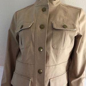 NWT Ann Taylor Loft Khaki Utility Jacket